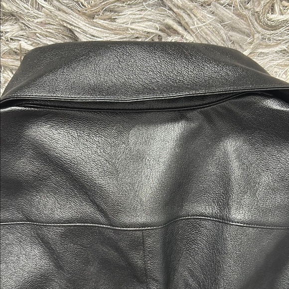 Commando Lightweight Faux Black Button Down Leather bodysuit Size Small - Picture 11 of 14